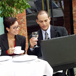 Photo of business people at a restaurant